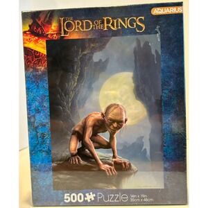 Aquarius Lord of the Rings Gollum 500 Piece Puzzle New Sealed Fantasy Movie Art